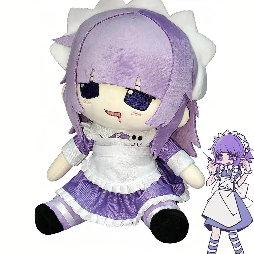 Anime Yakui The Maid Cosplay Doll Plush Stuffed Cotton Dolls Soft Room Decoration Halloween Accessory Props