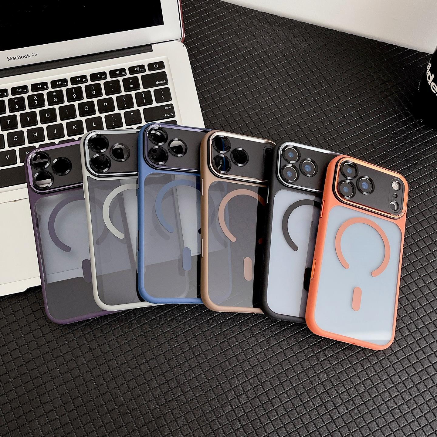Hardware Metal Lens Compatible with iPhone 17 Pro Max Phone Case New Model Instant Change 17 Magnetic Suction Protective Cover