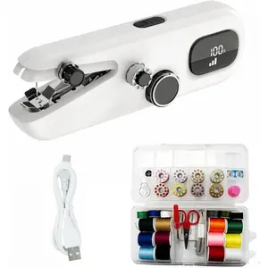 Sewing Machine with LED Display – 3-Speed Electric Mini Sewing Machine, Battery & Full Sewing Kit – Perfect for Beginners & Quick Repairs at Home