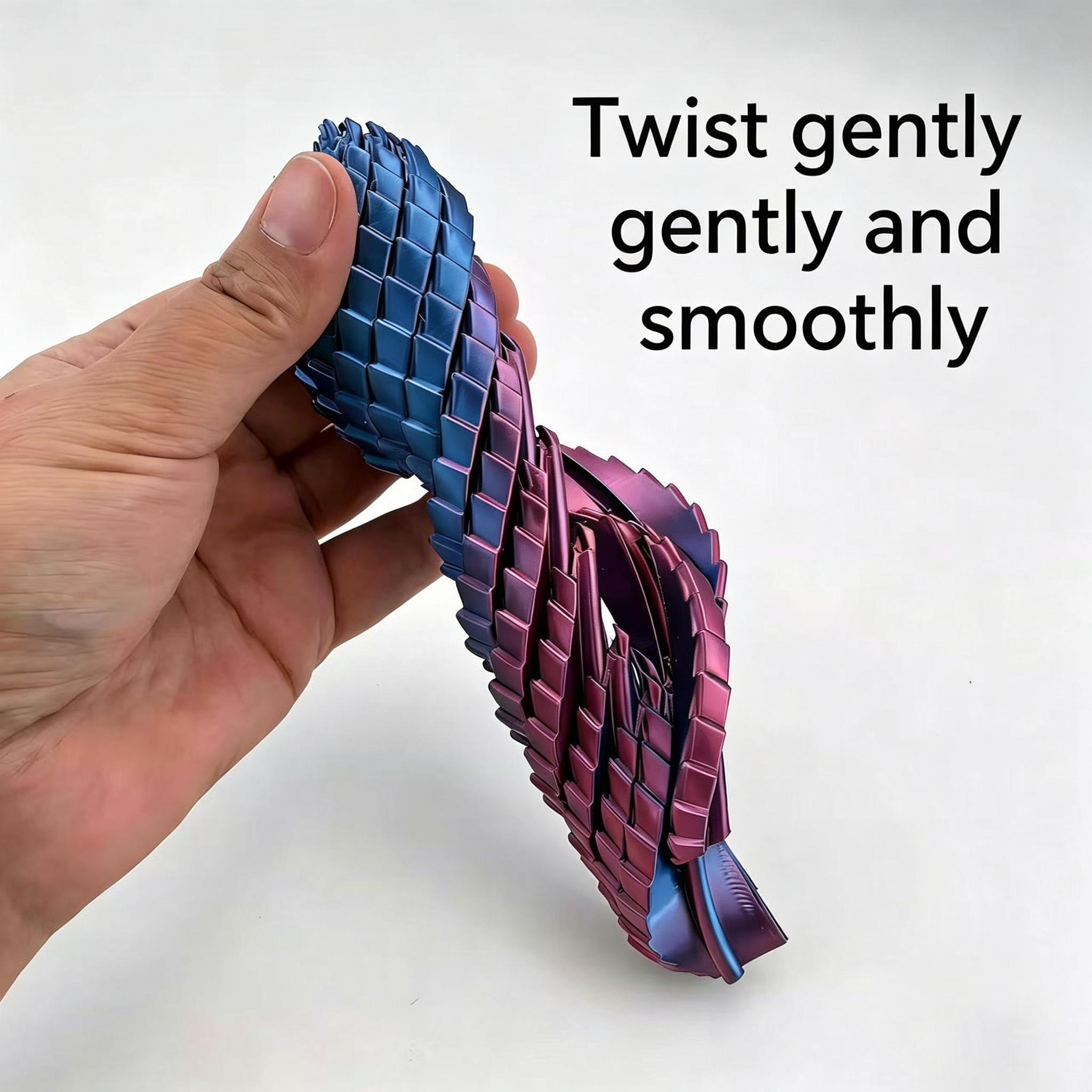 3D Printed Dragon Egg Stress Relief Toy, Transformable Twist Egg, Creative Stress-Relief Gadget, Children's Toy