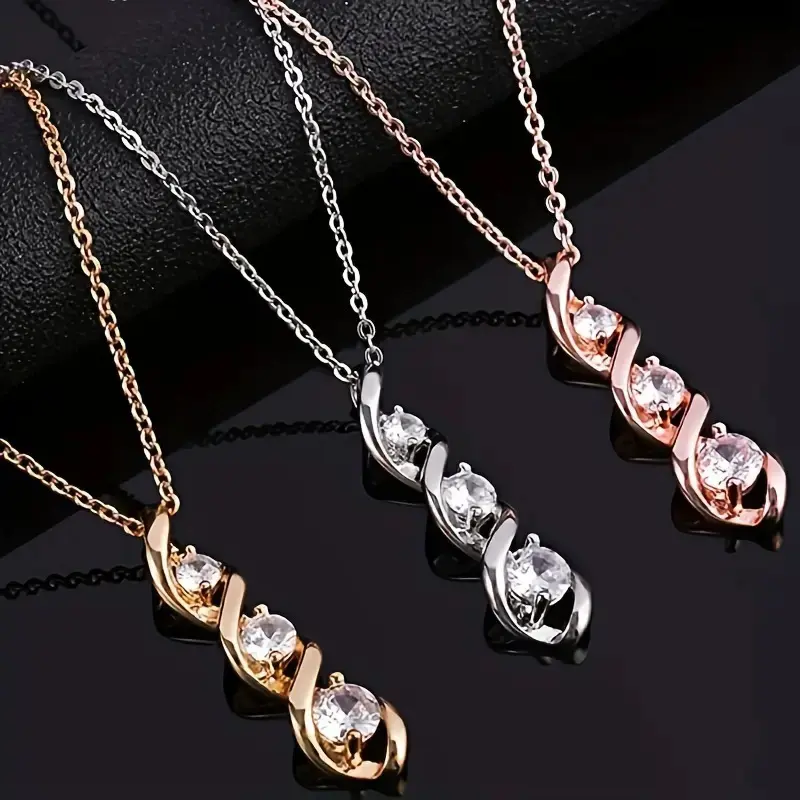 Women's Unisex All-Seasons Classic Spiral Pendant Necklace - Pendant Shape Stylish Daily Wear Fashion Jewelry Accessory for Sports & Outdoor Use,back to school,back to school haul