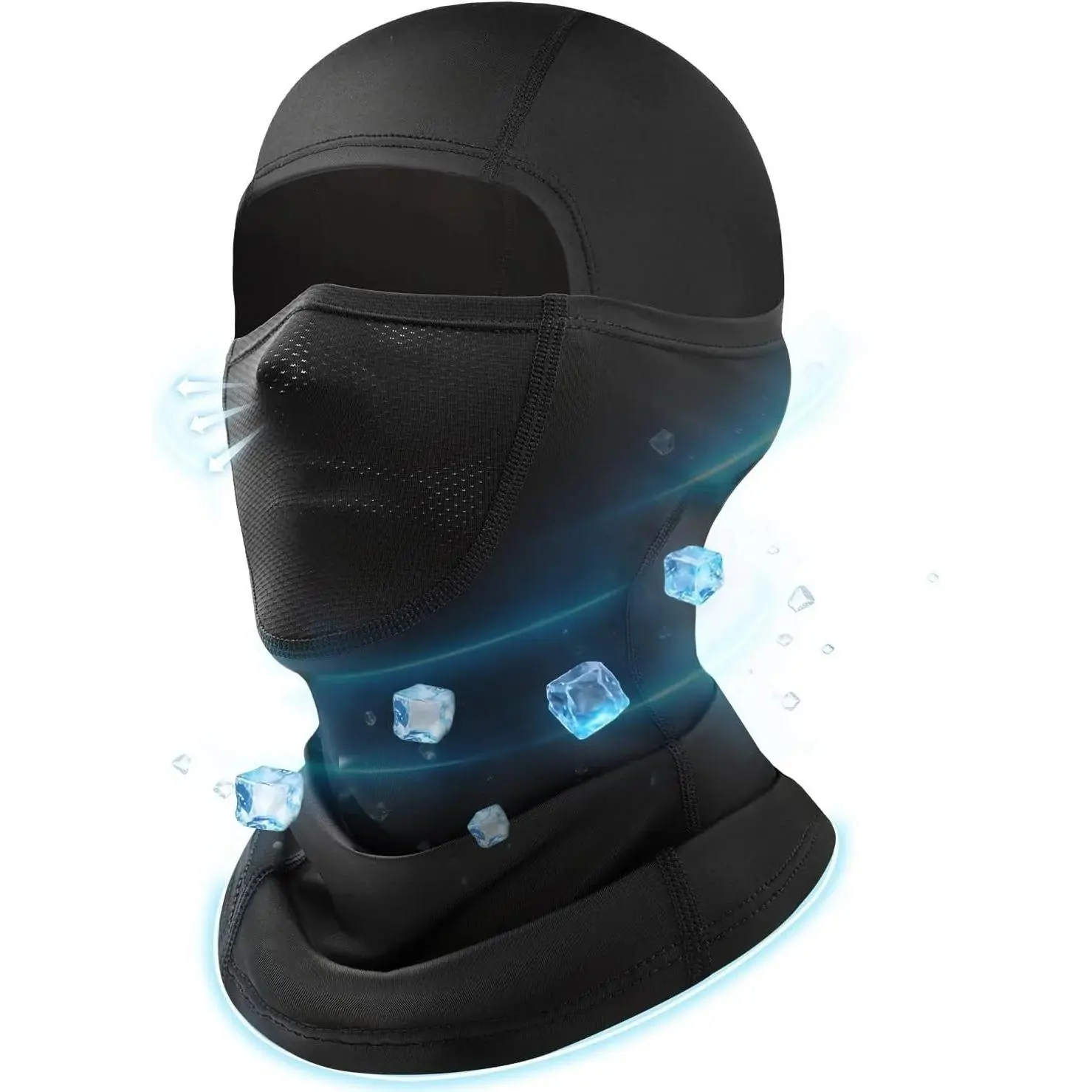 Cooling Balaclava Face Mask for Men Women, Summer Breathable Full Head Cover, Sun UV Protection for Motorcycle Work Cycling
