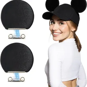 Magnetic Mouse Ears for Hats, Detachable Ears for Men Women Kids, Includes Extra Magnets, Fits Baseball Caps & More