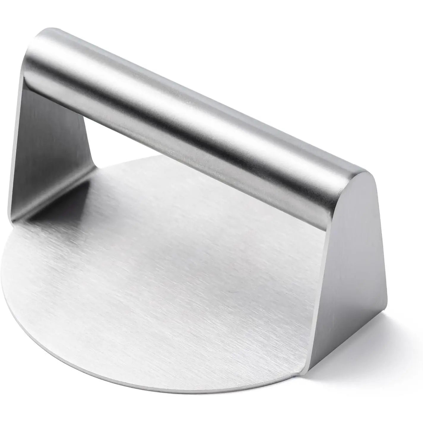 Stainless Steel Burger Press,5.5 Inch Round Smasher,Non-Stick Grill Press | Hamburger Smasher Tool for Griddle,Flat Bottom Without Ridges, for Cooking Burgers, Bacon, , Meats, Sausage