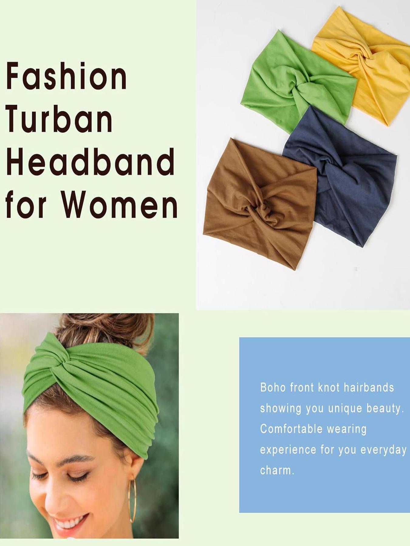 2026 Summer Boys Girls Back-To-School Hair Accessories, Boho Style Elastic Yoga Headband, Sweat-Absorbent Running Bandana Set