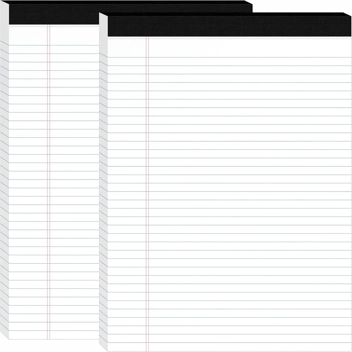2 count Legal Pads 8.5 x 11, Perforated White Notepad 8.5x11, 50Sheets/Pad |  Writing Pads 8.5x11, College Ruled Thick Paper, Lined Note Pads with Sturdy Backing, Office & School Supplies