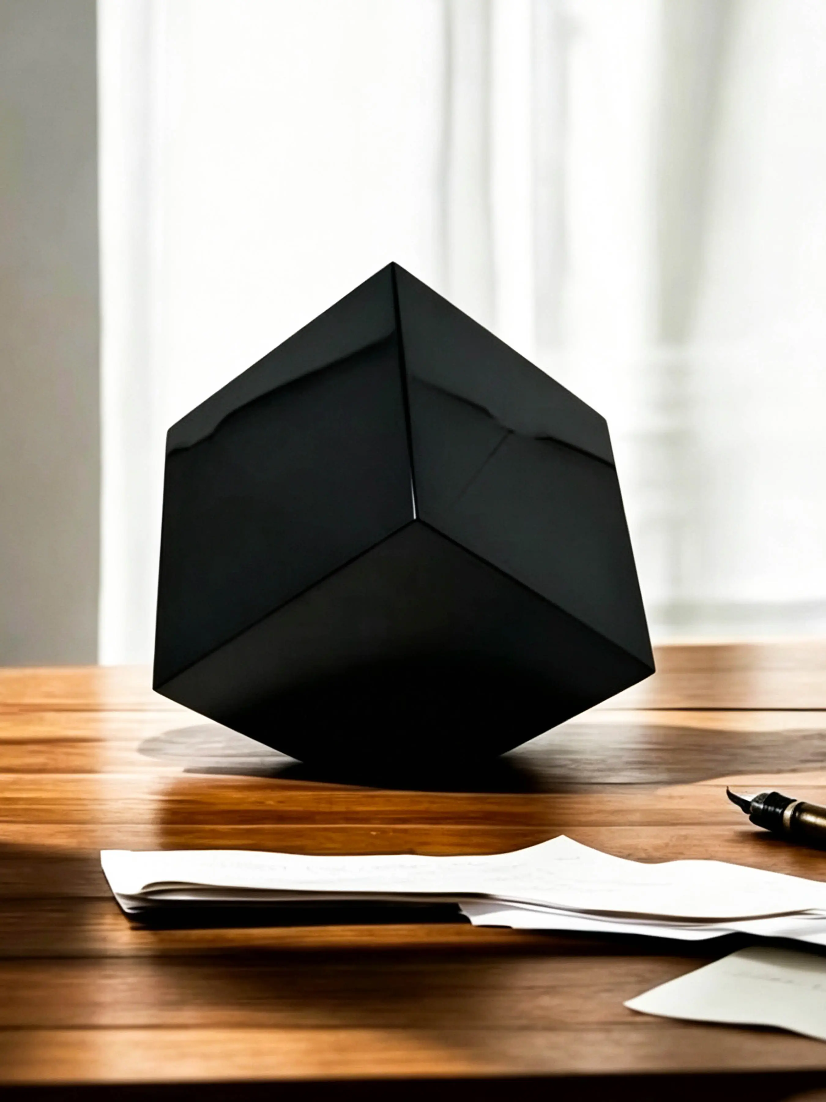 1PC Exquisite Obsidian Square Block Decor, Polished Black Obsidian Cube With Cut Corner Freestanding Obsidian Cube，DIY Creative Gifts and Specialty Accessories, Perfect Home Decorative Art Collect, Unique Halloween, Christmas, Holiday Gifts.