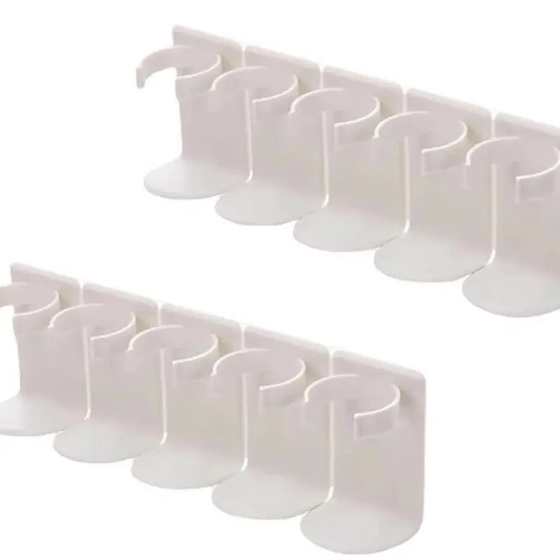 Multi-Functional Wall-Mounted Bottle Holder, No Drilling Adhesive Clip, Bathroom Storage Rack, Strong Stickiness for Skincare Bottles, Hand Sanitizer, Kitchen Seasoning Bottles