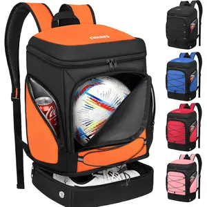 Soccer Bag - Soccer Backpack with Ball Holder,Sport Equipment Bags gifts for soccer stuff Water resistant Includes Separate Cleat Fit Basketball Volleyball Football