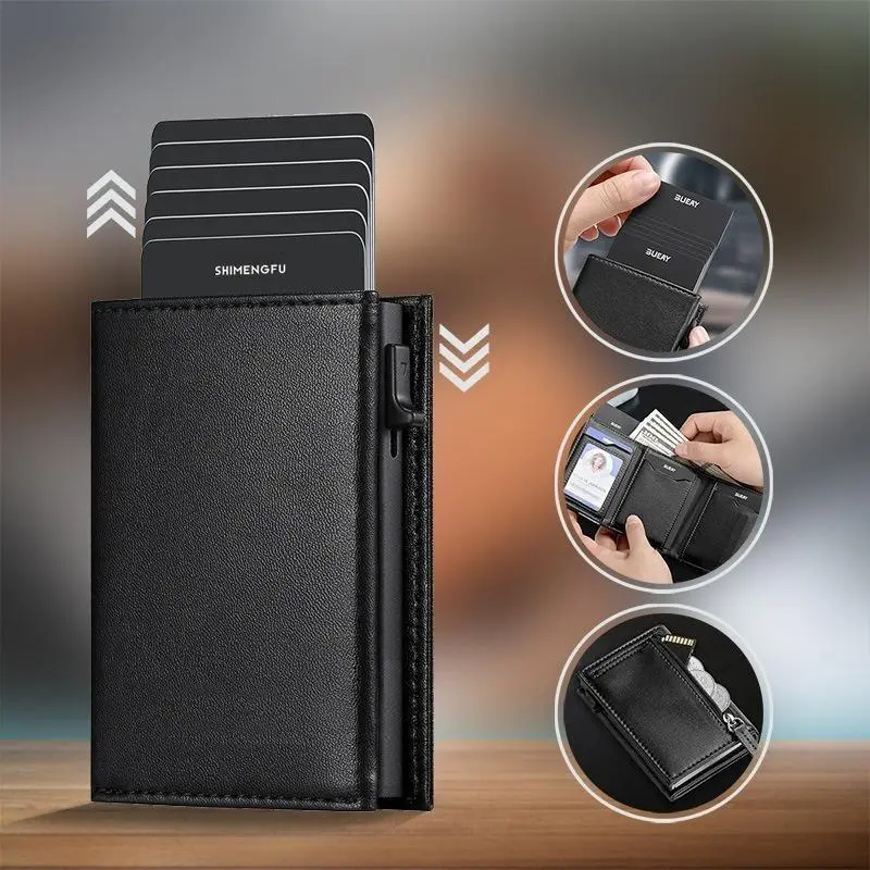 Men's Vintage Leather Wallet, RFID Blocking Large Capacity for 15 Cards with ID Window & Standalone Cash Pocket, Father's Day Gift, Rfid Vintage Style, Stylish Wallet, Genuine Leather Wallet, Fathers Day