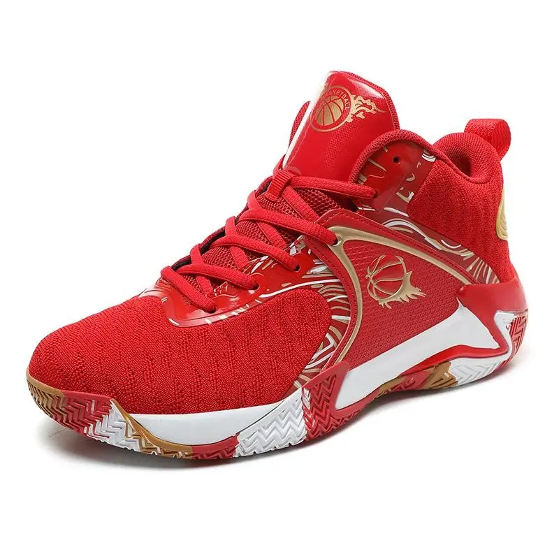 Men's fashion sports shock-absorbing rebound basketball shoes, comfortable, breathable, anti-slip, wear-resistant sports shoes with lacing deesign, suitable for daily wearingsports shoes.