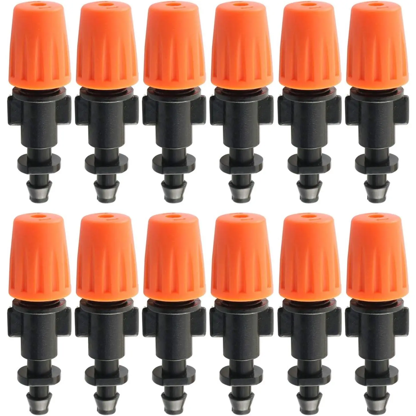 Drip Irrigation Misting Nozzles 12 count Adjustable Garden Sprinkler  Atomizer