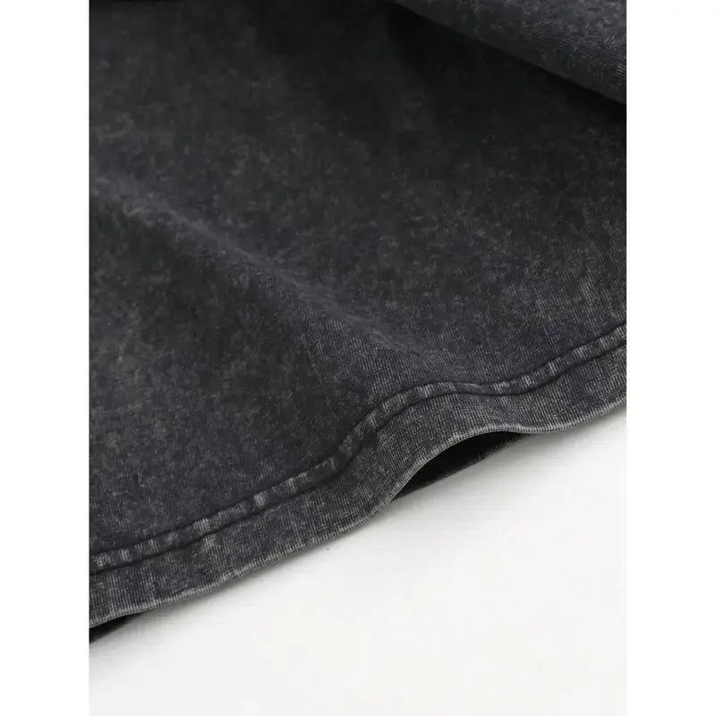 911 GT3 Racing T-shirt, unisex, washed cotton T-shirt, oversized men's top, street style crew neck T-shirt, fashionable and versatile, with clear print