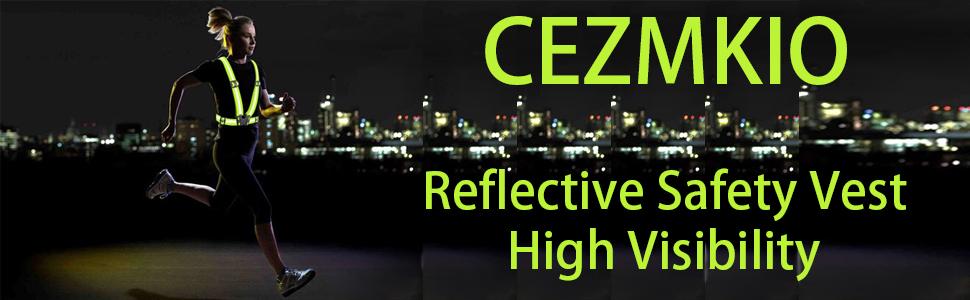 Reflective Safety Vest 2pcs - High Visibility Vest Adjustable Straps for Outdoor Jogging, Cycling, Walking and Riding