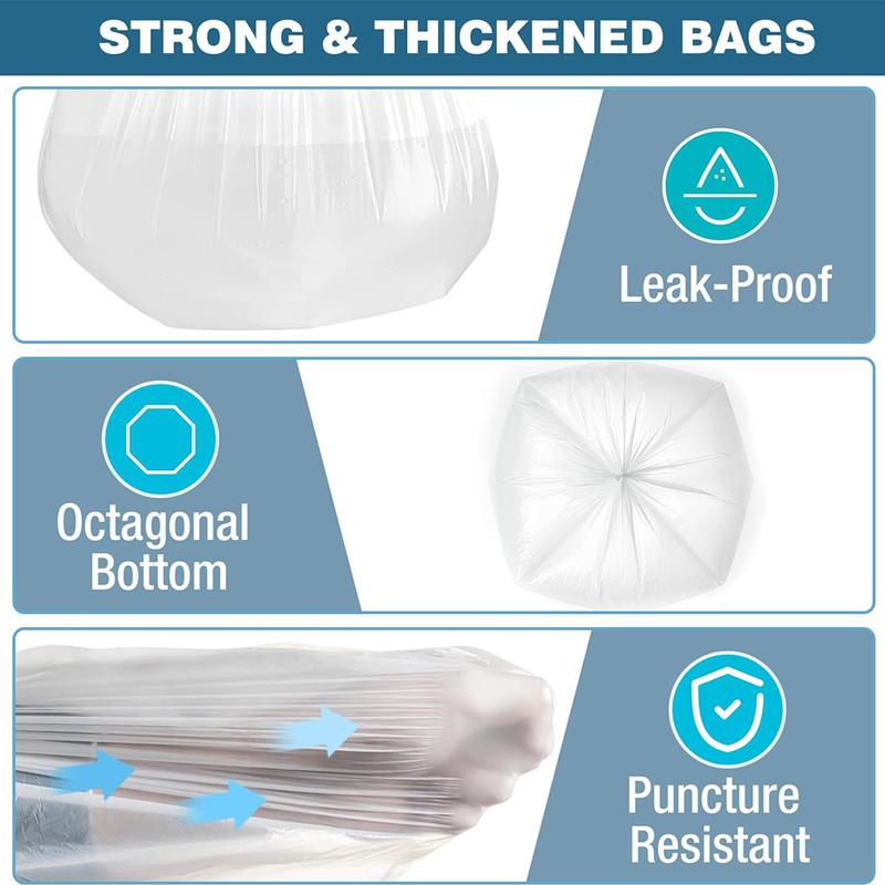 Box Of 13 Gallon Expandable Heavy-Duty Plastic Multipurpose Disposable Garbage Bags-Super Strong, Leak-Resistant Trash  bag, And Odor-Proof  For Bedroom, Kitchen, Living Room, Outdoor, And Toilet Use - Convenient And Sanitary Waste Solution
