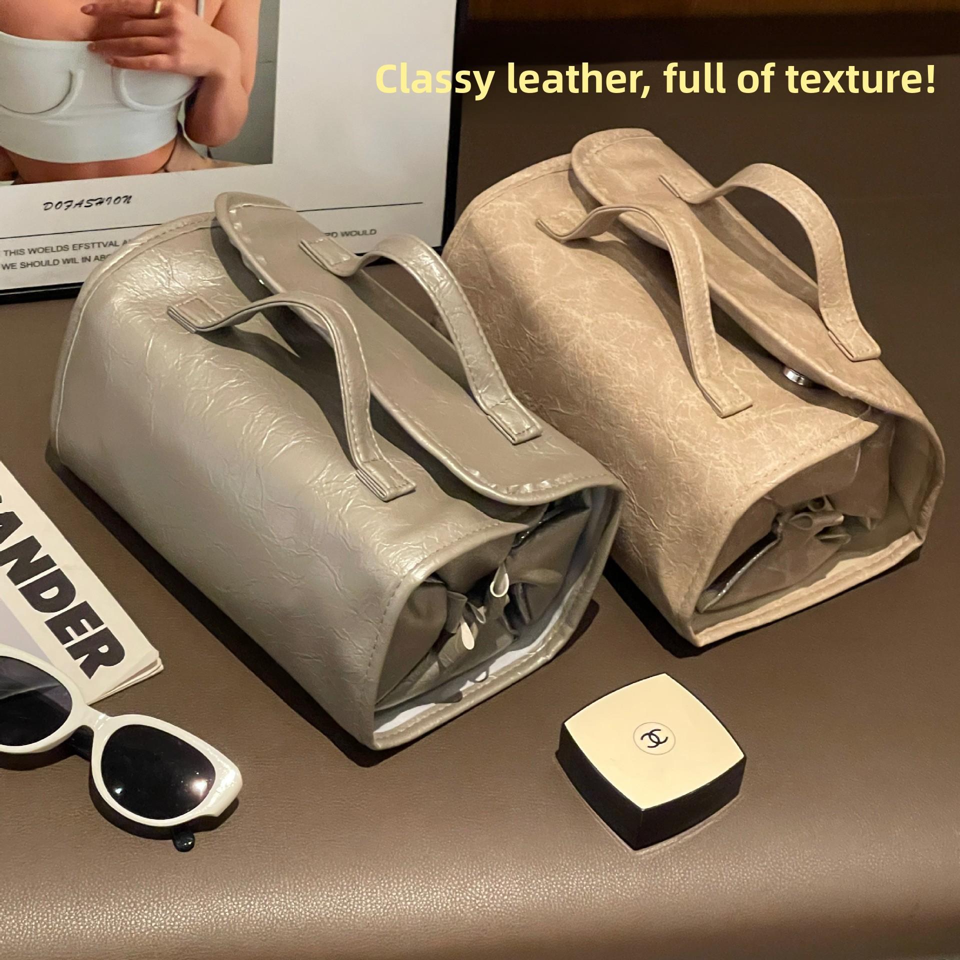 New 4-in-1 Makeup Bag - Detachable, Foldable, Large Capacity - Perfect Travel & Outdoor Toiletry Organizer