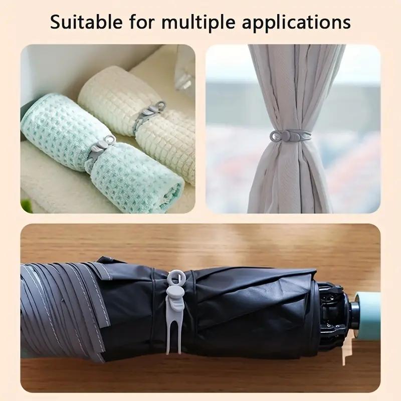 10pcs Reusable Silicone Cable Tie, Multipurpose Cable Organizer For Cords, Wires And Cables, Desk Organizer For Home And Office, Multifunctional Cable Tie