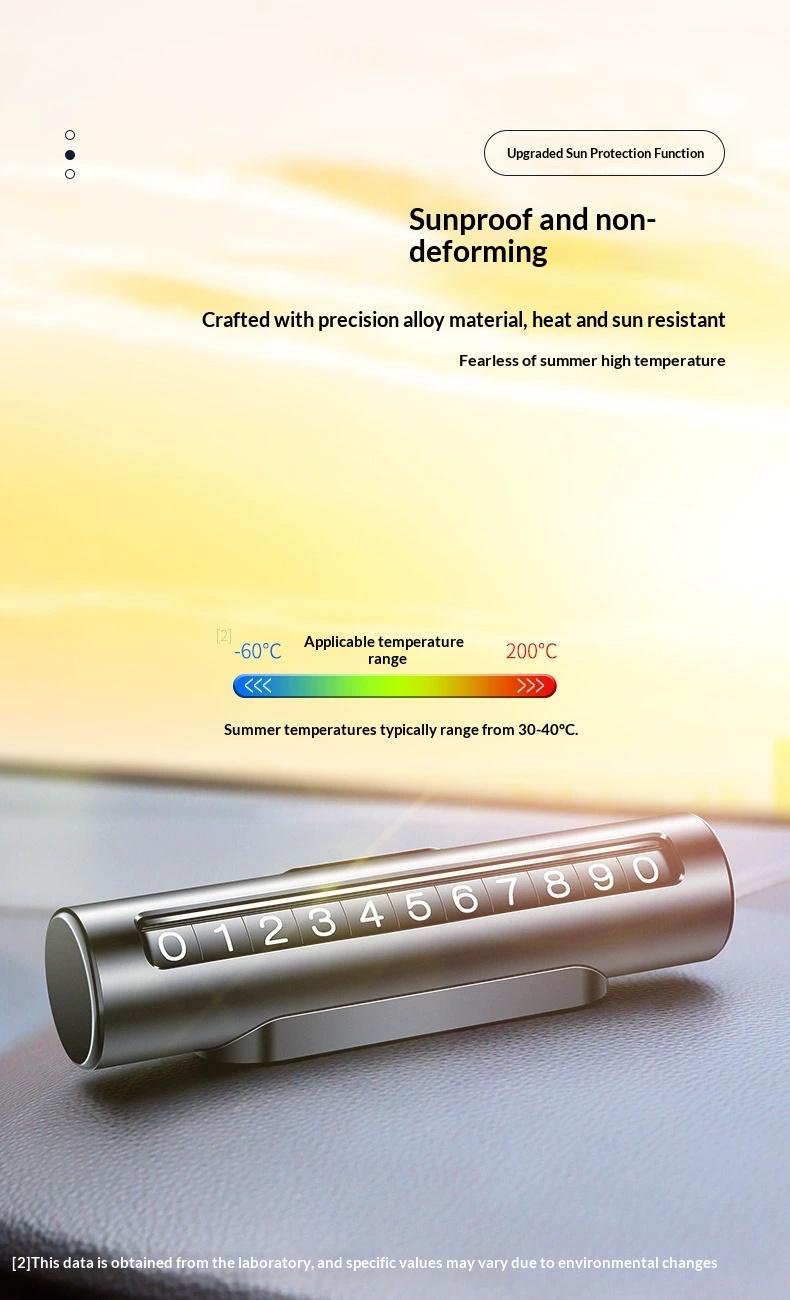 Creative car accessories temporary parking sign, car number plate, hidden parking license plate