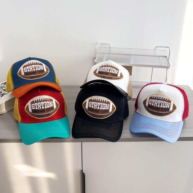 Hot-selling American retro series baseball cap, European and American hip-hop style, mesh breathable, large brim, adult cap