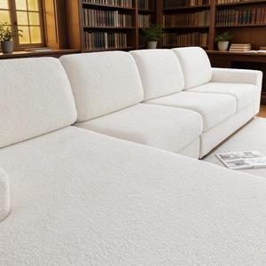 solid color dustproof sofa slipcover, 1 count non-slip sofa seat cover, soft comfortable sofa protector for home living room, home decor, universal sofa protector, elastic furniture protector