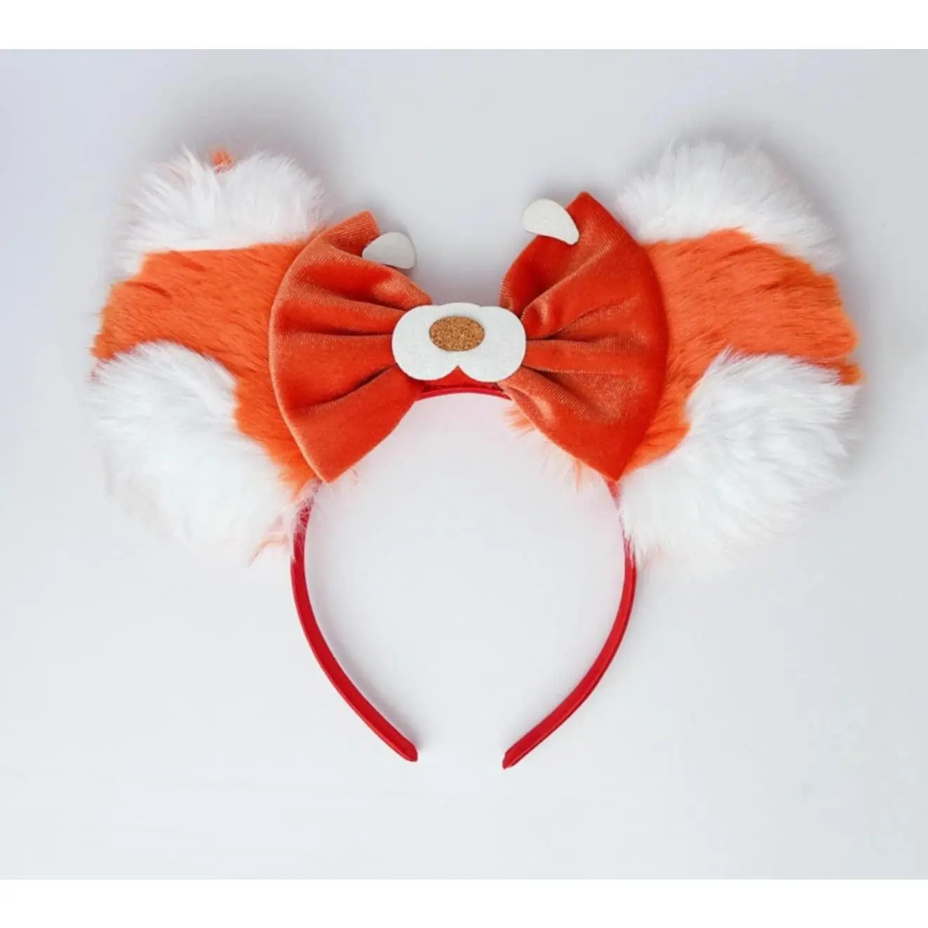 Red Panda Costume Ear Headbands Party Decoration For Halloween Men & Women