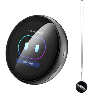 Digital Badge AI Companion, Wearable Translation Translator with  Touchscreen, Real-Time Interactive Reactions,  6.0 Portable Pin for Travel Business & Life( )