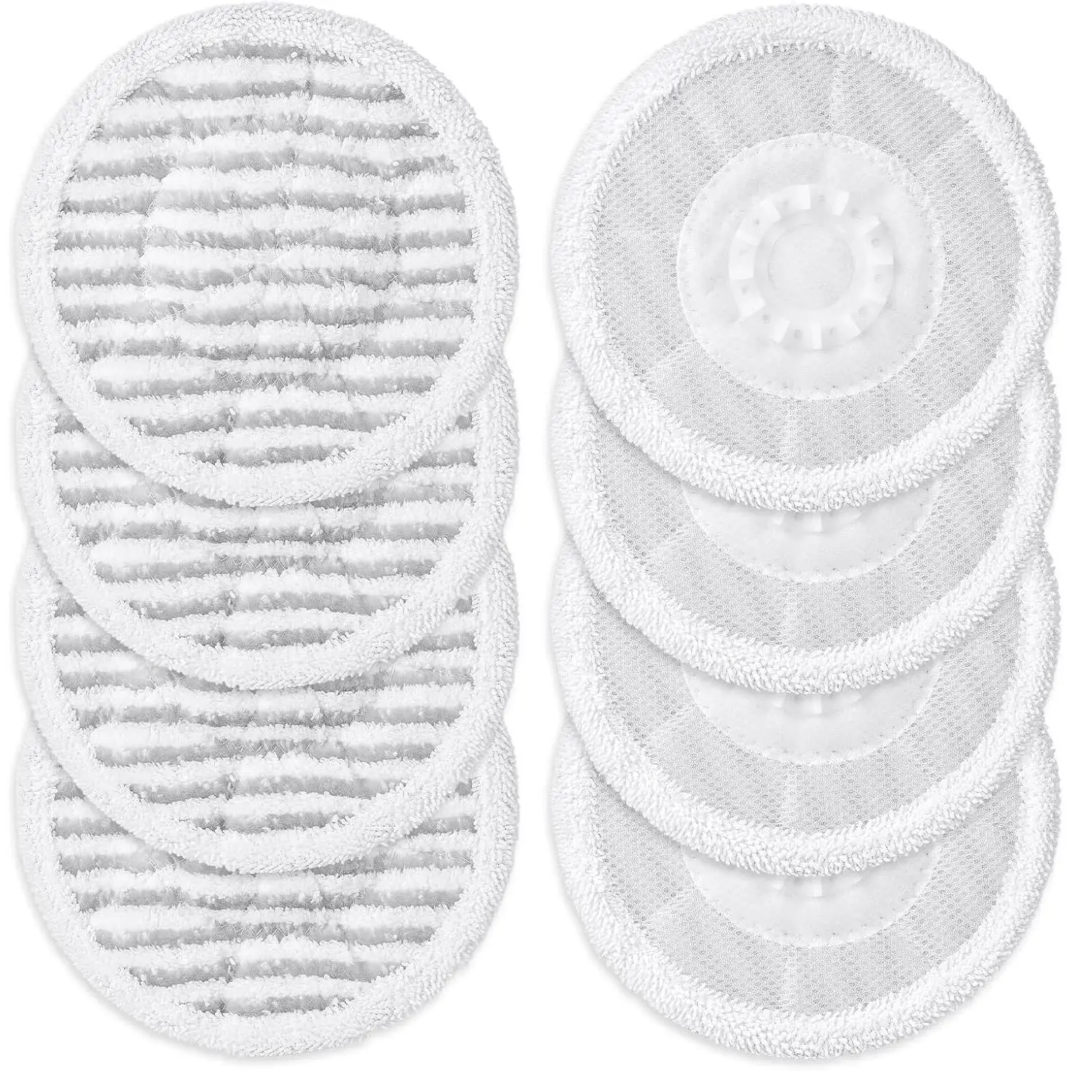 8 Pack Steam Mop Pads Compatible with  S8201 S8001 S7001 S7201 S7005 S7000 Series, S7000AMZ S7001TGT- Microfiber  Scrub Pad, -in-  Cleaning Refills for Hard Floor