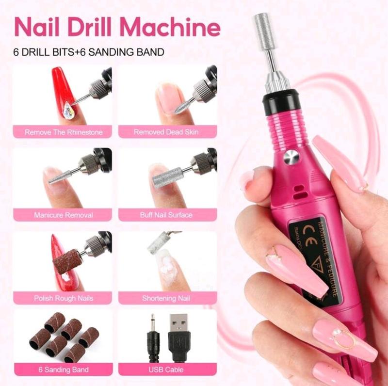 12 Colors Nail Art Kit UV LED Nail Lamp Beginners Home Manicure