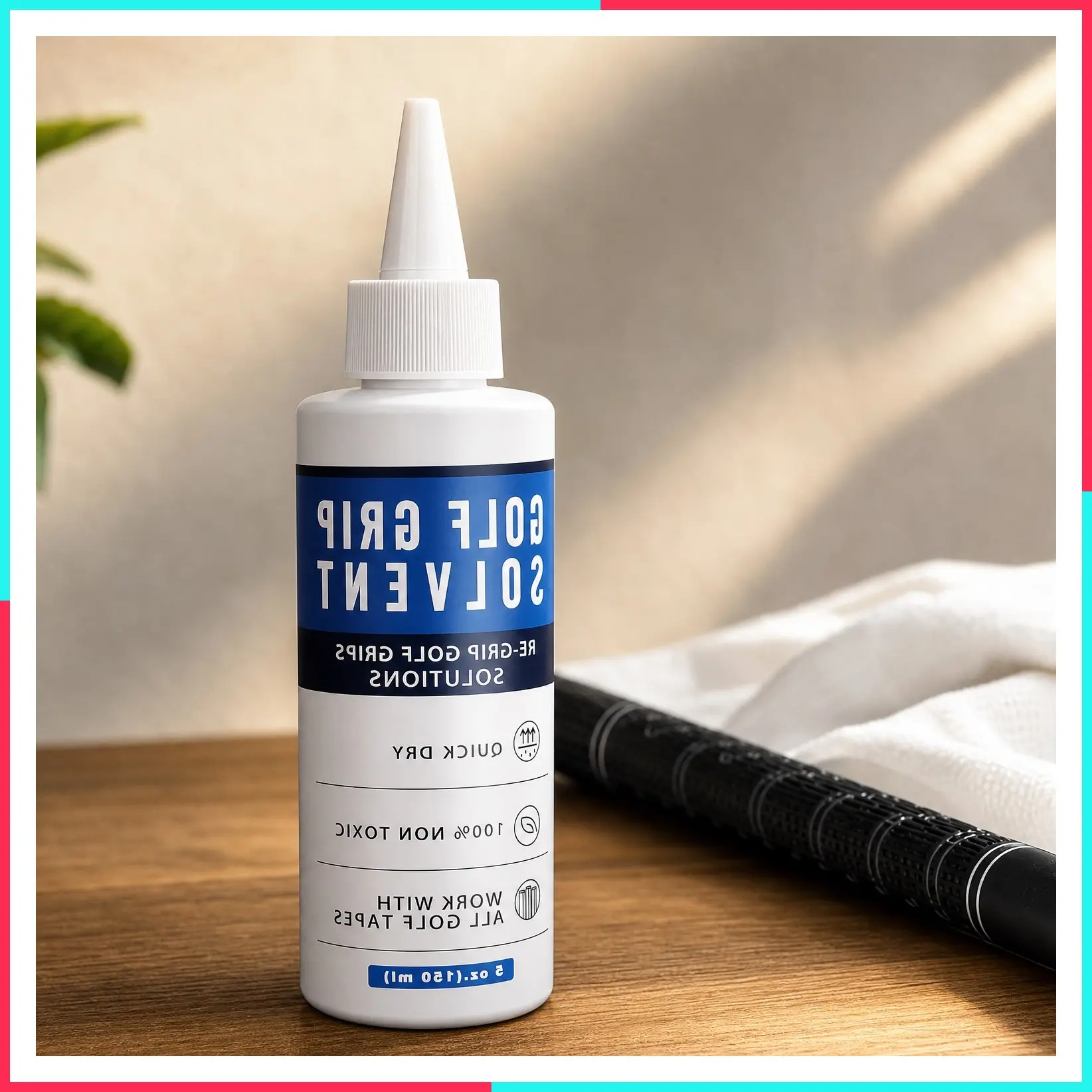 Premium Golf Grip Solvent 5 oz - Professional Solution for Re-Gripping Golf Clubs