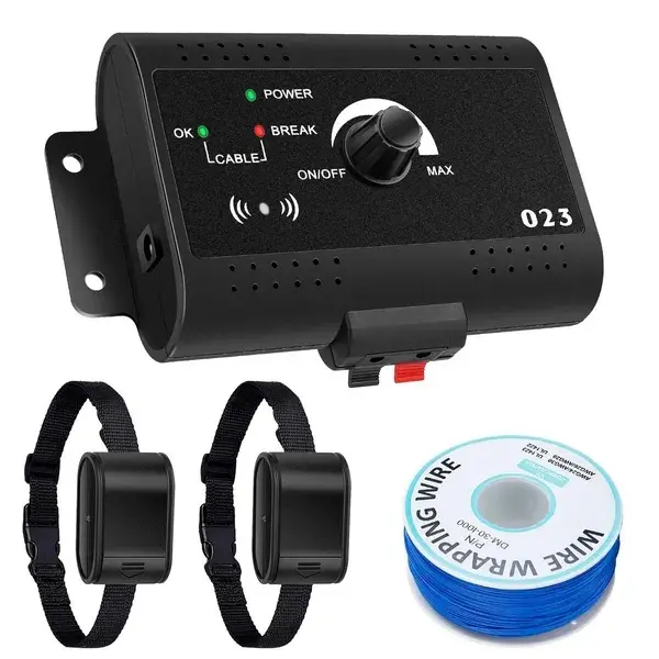 Electric Dog Fence System with Collar Receiver Wire Pro Only Options For Pet Training,Adjustable,PetSafe,Cat,Treat,whistle,shock,muzzle,Double-Sided,point,Rechargeable,LCD,bore,indoor,adult cat,,dark,blue,,home,security,,length,Potty,bark,deterrent device
