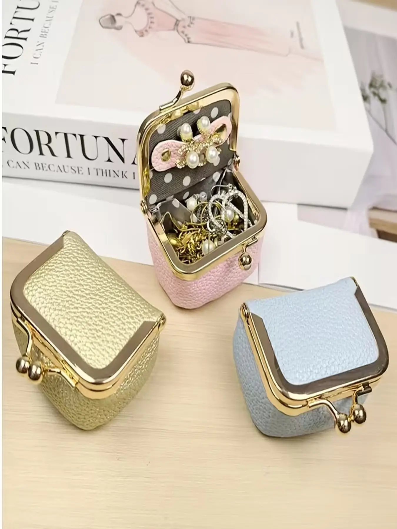 Women's Mini Clutch Coin Purse, PU Leather Texture Wallet, Cute Solid Color Small Bag, Multi-Functional Storage Pouch, Portable Card Holder, Card Slot Wallet, Elegant Coin Purse