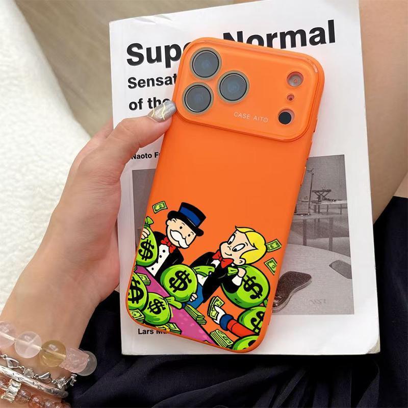 DarlingCase Graffiti Monopoly Print Phone Case Ultra Skin Friendly Touch All Inclusive Lens Compatible with IPhone 17 Pro Max, IPhone 16 Pro Max, 15/14/13/12 Stylish Protection for Your Device