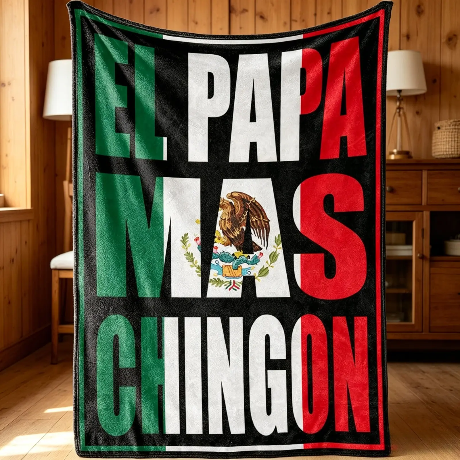 Mexican Dad Gifts Regalos para Papa Funny Dad Throw Blanket 60x80 Soft Flannel Fluffy Cozy Lightweight AC Blanket for Sofa Bed Bedroom Living Room Office Travel Camping Movie Night Father’s Day Birthday Christmas Gift Viral Dad Blanket