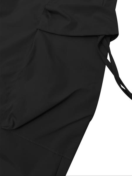 High Waist Drawstring Comfortable Wide Leg Cargo Pants, Casual Sporty Trousers, Elastic Cuffs and Fold over Pockets for Casual Street Style