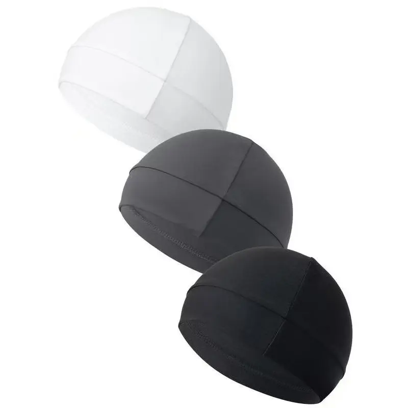 Unisex 100% Cotton Skull Caps for Men Women Breathable Night Cap Sleep Hats Soft Lightweight Running Beanie Helmet Liner