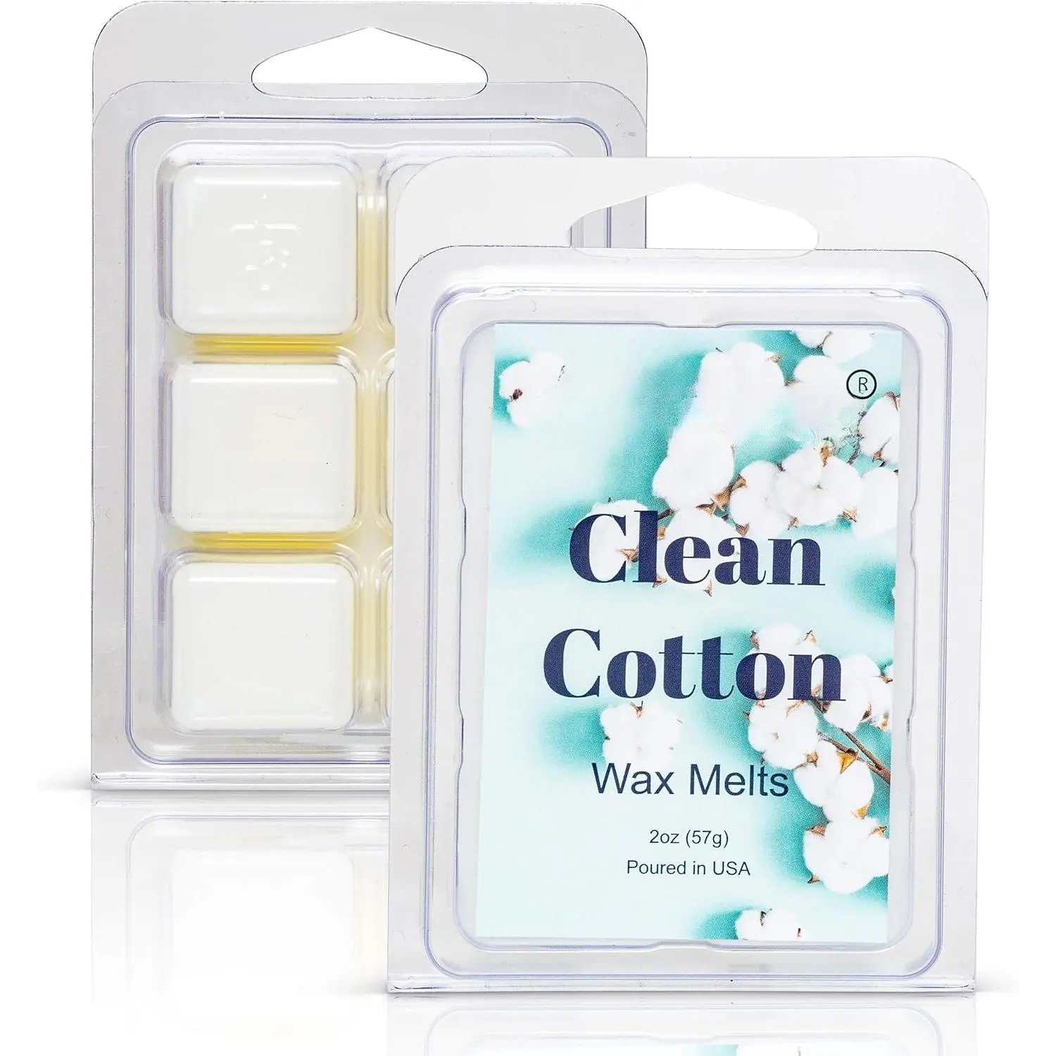 Clean - , Calming  Scented Melt- Maximum Scent Wax Cubes/Melts- 1 Pack -2 Ounces- 6 Cubes  for Women, Men, BFF, , Wife, Mom, Birthday, Sister, Daughter, Long Lasting
