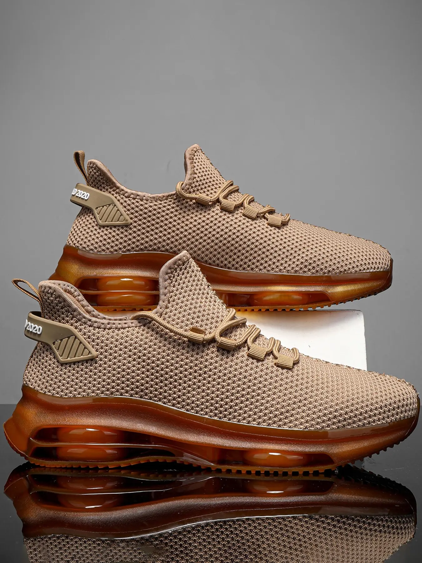 Men's Casual Sports Shoes, Low Top Sneakers, Textile Upper, Eva Sole, Laces Closure, Breathable, Suitable for Gym, Training, Daily Wear