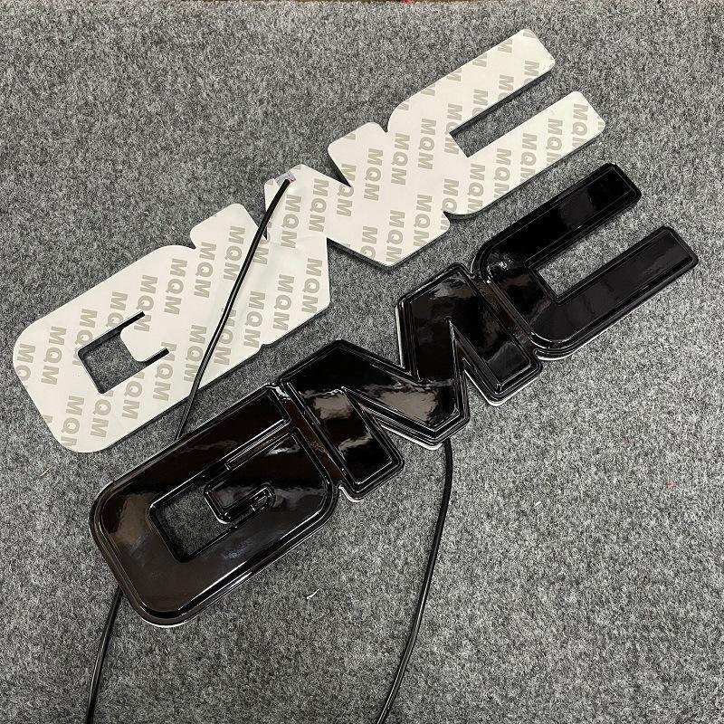 Suitable for GMC  Illuminated Badge Light Flowing Badge Grille Illuminated Badge LED Flowing Badge  Accessories  Decorations car