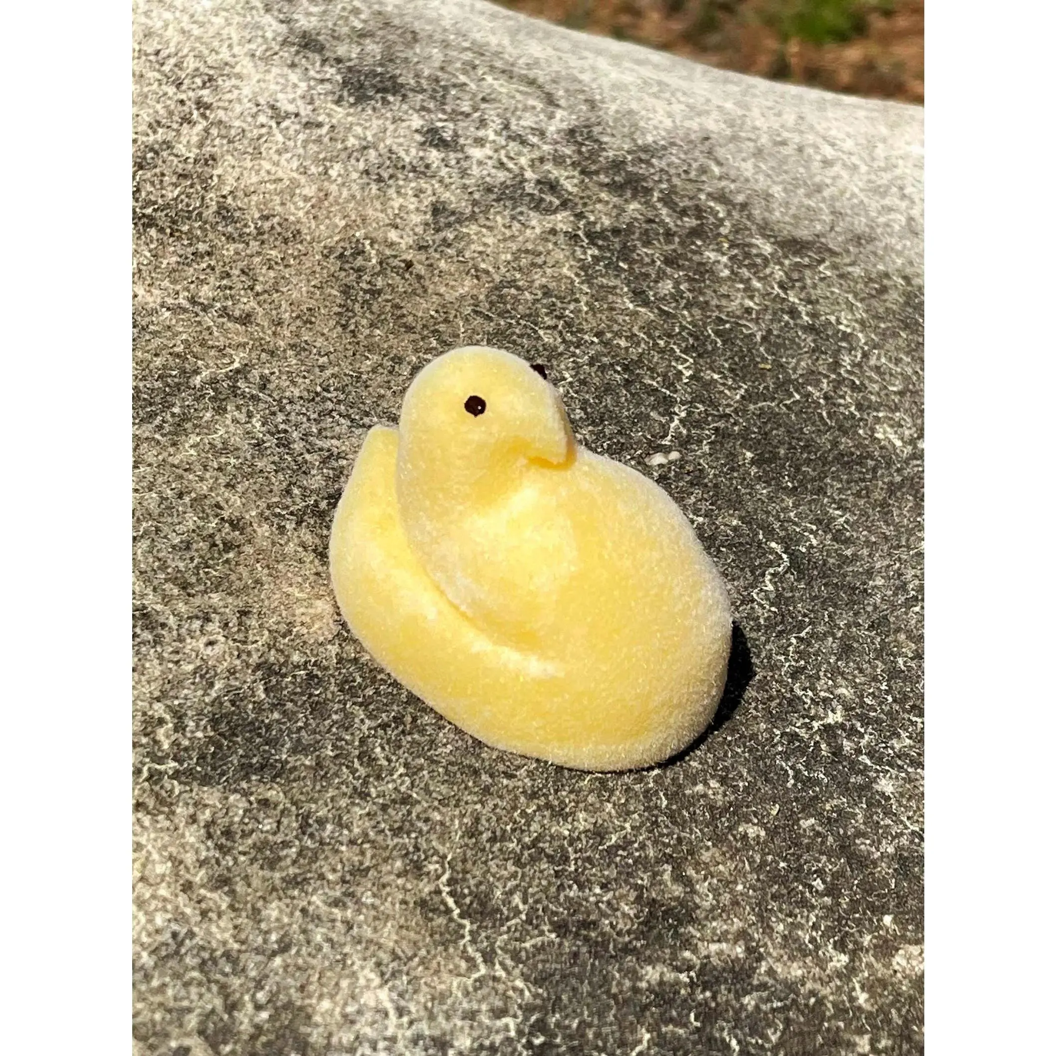 FUZZY Marshmallow Chick Silicone Squishy stress buddy