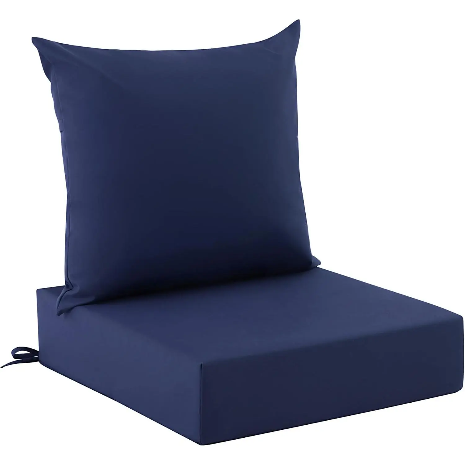 Outdoor Cushions for Patio Furniture, Outdoor Seat Cushion Set 24 x 24 x 5.75 Inch,  & Fade Resistant Outdoor Chair Cushions, Deep Seat Patio Cushion with Removable Cover, Navy Blue