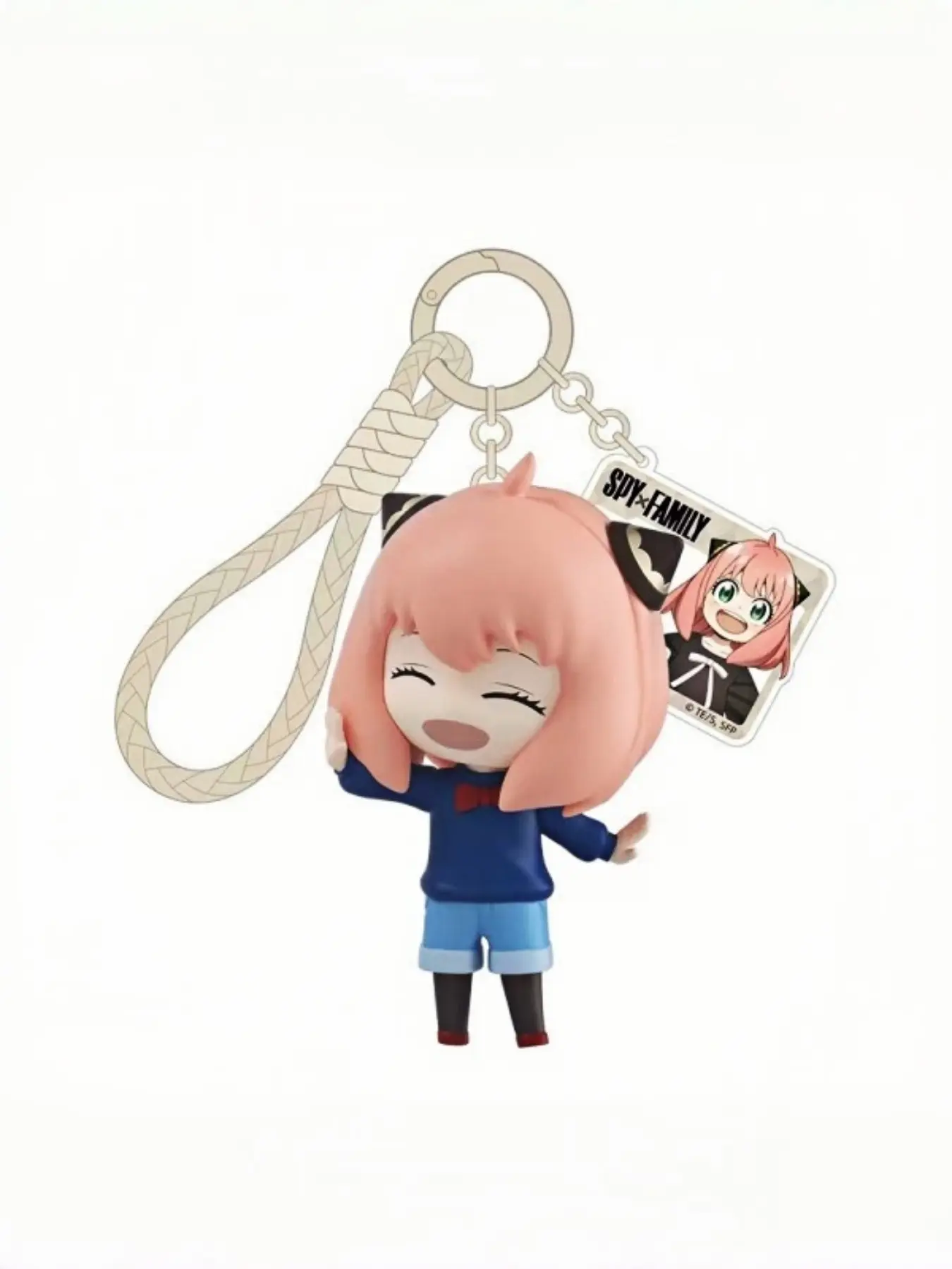 Spy X Family Q Version Keychain, Anya Yoichi Lloyd Bond Cartoon Figure, Anime Accessories, Cute Anya Keychain, Student Gift, Keychain Figures