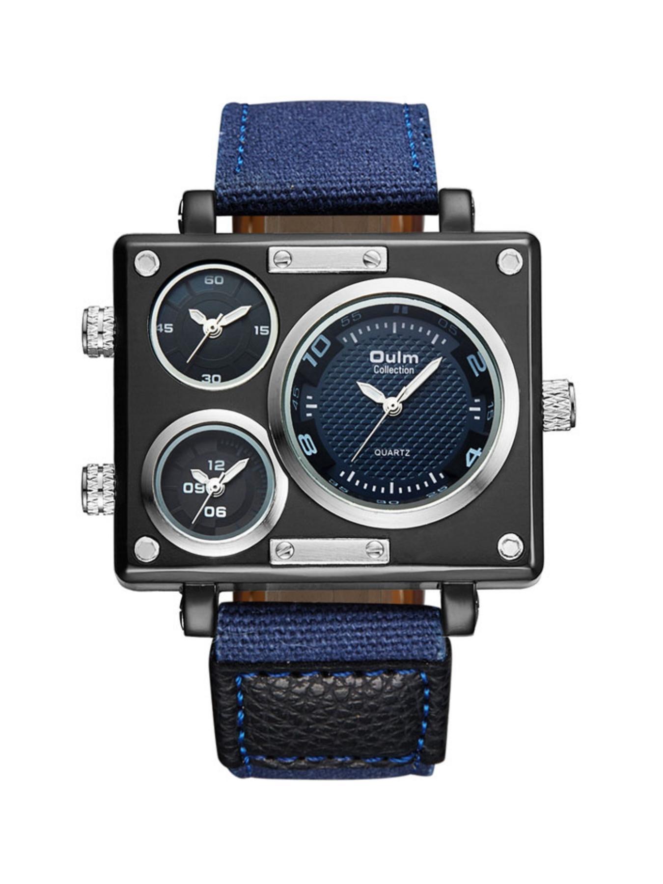 Men's Business Fashion Square Dial Quartz Watch, with Box, 2024 New Style Fashion Multifunction Watch for Party, Trendy All-match & Exquisite Watch for Birthday Gift, Trendy Multifunctional Watch, Business Fashion Watches