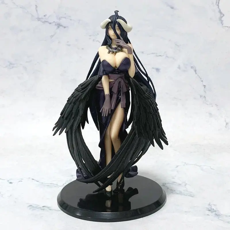 18cm Overlord Anime Figures Albedo Party Dress Series Action Figure Figurine PVC Desktop Car Decoration Collection Model Toys