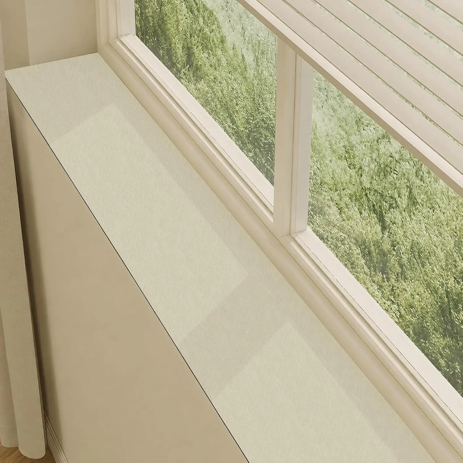 Narrow Window Sill Mat, Cut-to-Fit Non-Slip Pad (Beige, 6 * 79in)