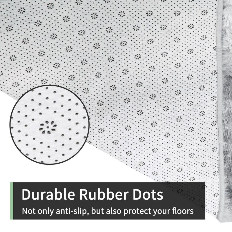 FAMVAL Large Size Plush Rugs Big Fluffy Area Rug Non-slip Soft Shaggy Carpet Mats for Living room Bedroom Nursery Home Decor Christmas gifts