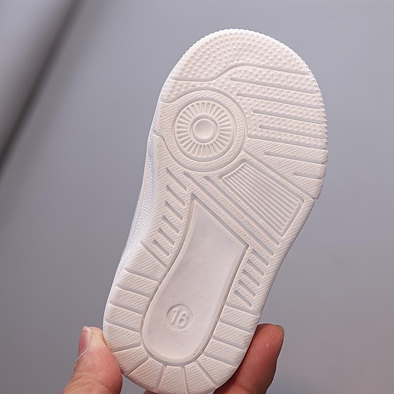 /Children's Shoes Ages 1-2.5-3 Years, Anti-/Simple/Versatile, Toddler Sneakers, School White Shoes, Flat Shoes Girls and Boys Indoor/Outdoor Wear, White/Pink, Boys' Shoes, Girls' Shoes, Casual Sneakers