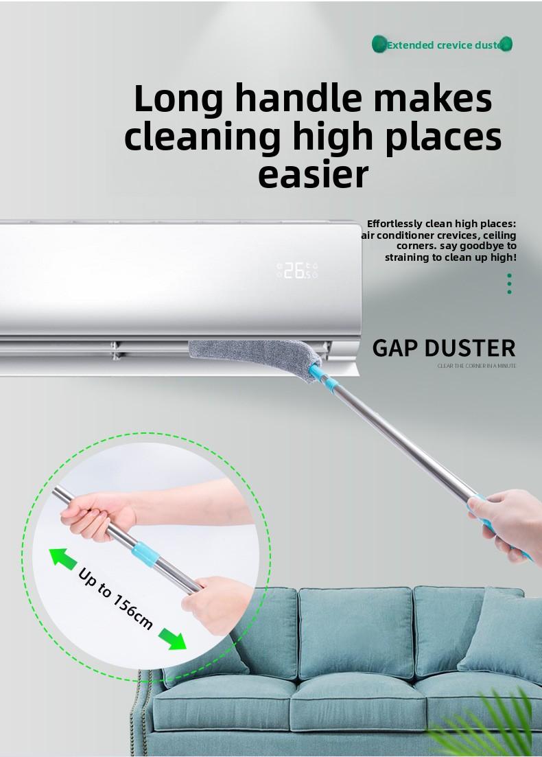 Electrostatic Dust Duster, Under-Bed Cleaning Tool for Home Use, Feather Duster for Dust Removal & Gap Cleaning