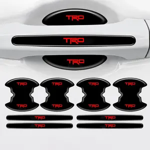 High-Quality Car Door Handle Anti-Scratch Protector Stickers, for Toyota Trd Pro Corolla Yaris Chr Auris Rav4 Prius, Car Accessories