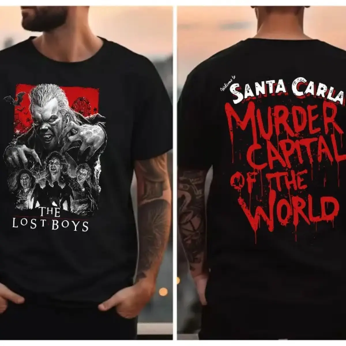 [graphic tees]street wear The Lost Boys T-shirt, Chicanos Clothing Mexican Movie T-Shirt Fashion Cotton Full Size Full Colors Tshirt Crewneck 100%Cotton