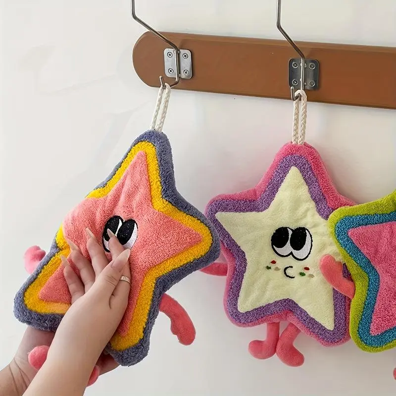 3Pcs Star Shaped Modern Towels | Soft Portable Towels for Travel Bathroom Kitchen